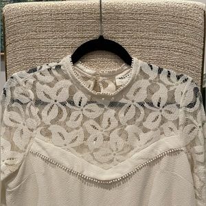 Sézane white lace blouse!  Size 38